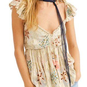 Free People All That Shimmers Jacquard Top
